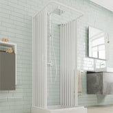 BOX DOCCIA ANGOLARE IN PVC MODELLO COLIBRI DELTA PLUS H.188